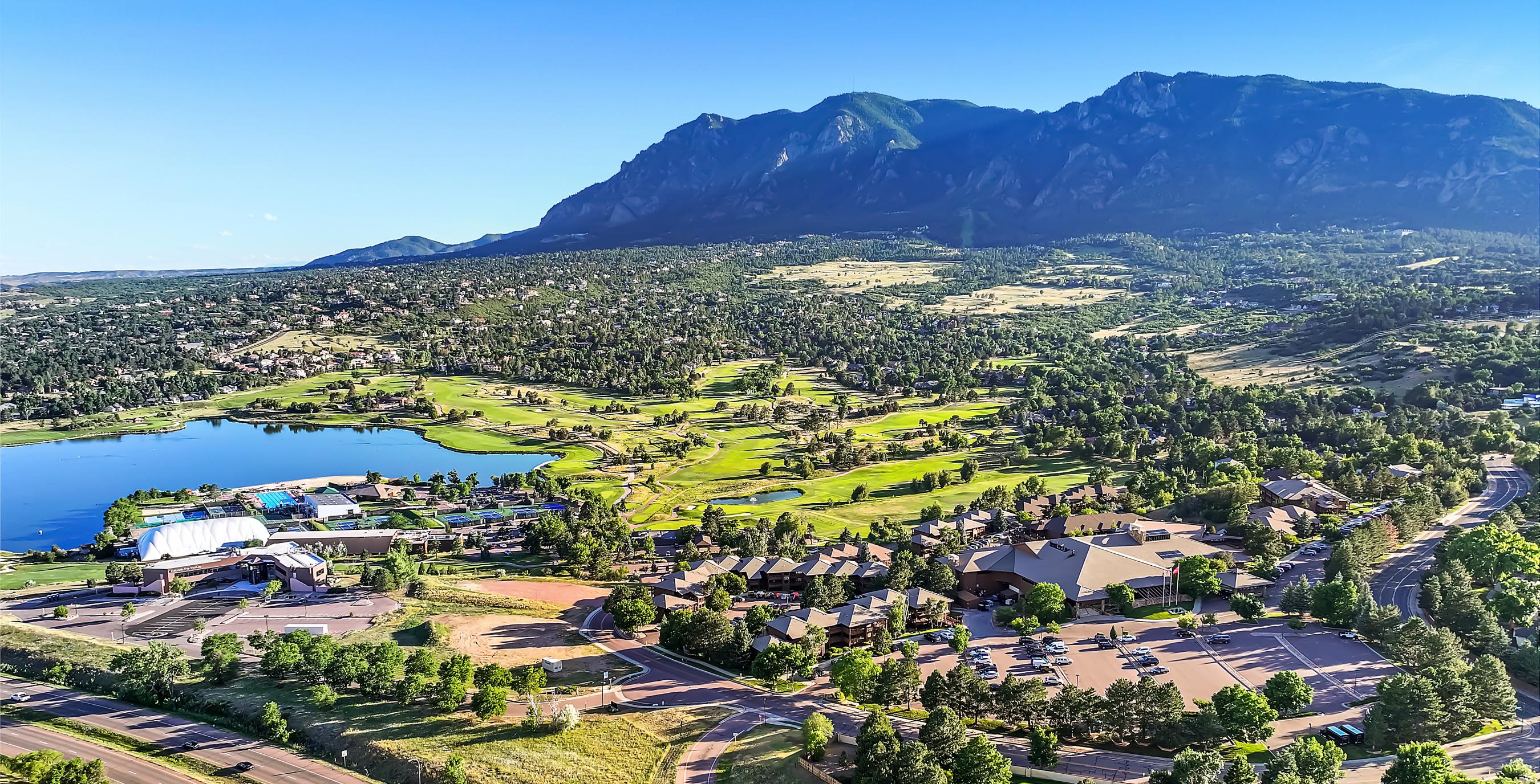 Cheyenne Mountain Resort aerial view